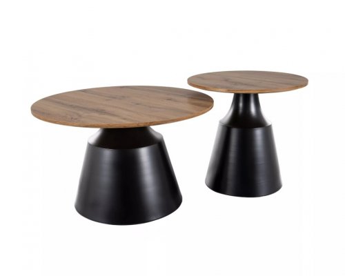 Стіл журнальний Itaka Signal дуб артізан/чорний мат
розмір FI 50 і FI 70