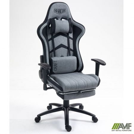 Кресло VR Racer Textile Craft серый/черный 554 034