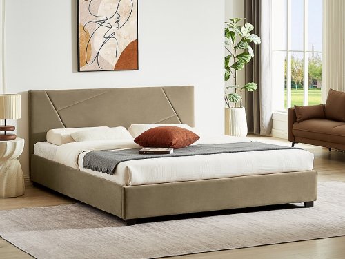 COLUMBIA Ліжко полуторне VELVET 140X200 колір бежевий BEŻ BLUVEL 28 COLUMBIAV140BE
розмір 140х200 см