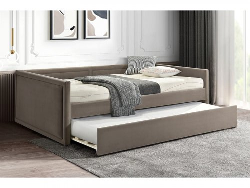 ELMO Диван-кровать цвет бежевый 120  VELVET BLUVEL 40
размер 120X200