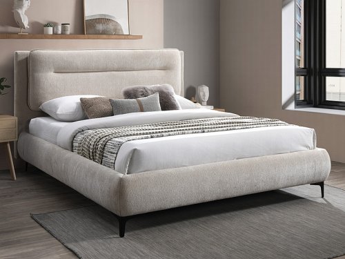 Двоспальне ліжко Signal Nicosia Raven 160x200 світло-сірий (NIKOZJAR160JSZC)
размер 160х200