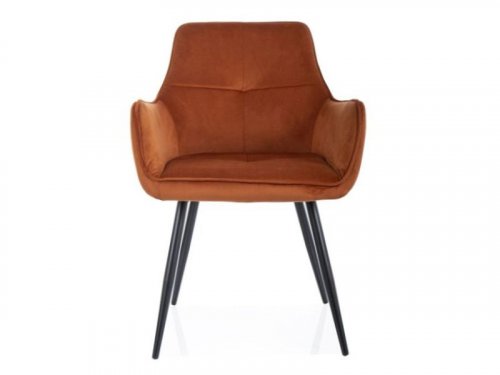 GRAPE VELVET Крісло металеве тканина колір теракотовий  CYNAMON BLUVEL 4215
розмір :85/47/5747