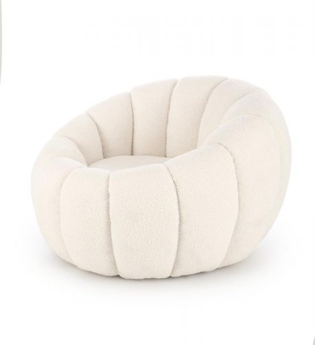 GASPAR Крісло для відпочинку колір крем
розмір  90/95/60 cm