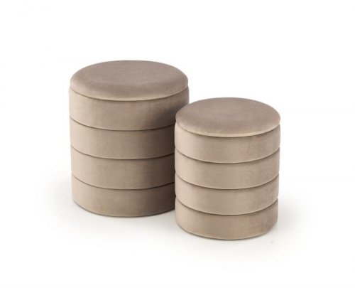 PACHO пуф колір бежевий ( 2 шт )
розмір 40/44 cm и  33/39 cm