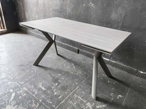 СТІЛ ГЕРМЕС ОБІДНІЙ РОЗКЛАДНИЙ 1600/2100X900X760 БІЛИЙ