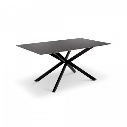 Стіл Грінвіч XS-1346, (160*90), чорний/мрамор