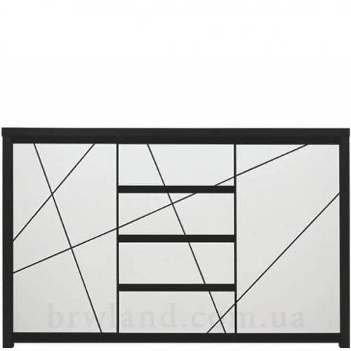 Комод КАСПIАН білий сніг БРВ KOM2D4S