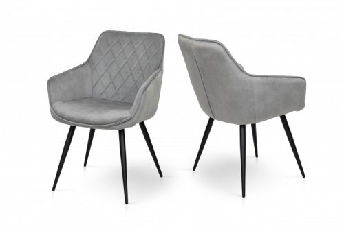 Крісло Наомі (велюр світло-сірий)