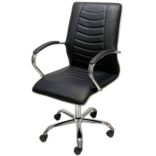 Крісло АКЛАС ST35 TILT Чорний (PU Black)