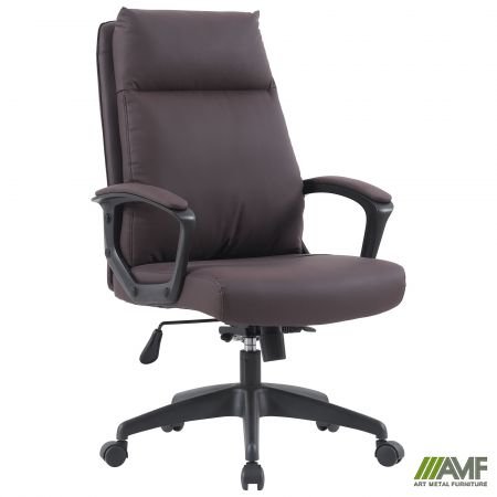 Крісло керівника Lincoln шкірозамінник колір шоколад Код товару: 555339