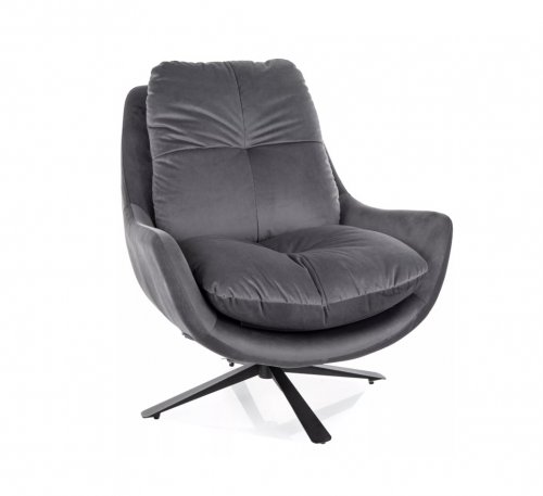 Крісло поворотне Vivien Velvet Signal сірий VIVIENVSZ