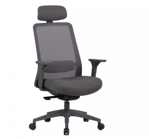 Офісне крісло поворотне Q-718H Signal сірий