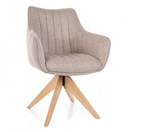 Крісло поворотне Azalia D Brego Signal світло-бежевий/дуб