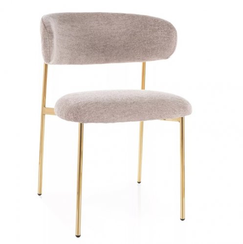 Стілець Elton Raven Signal темно-бежевий/золотий