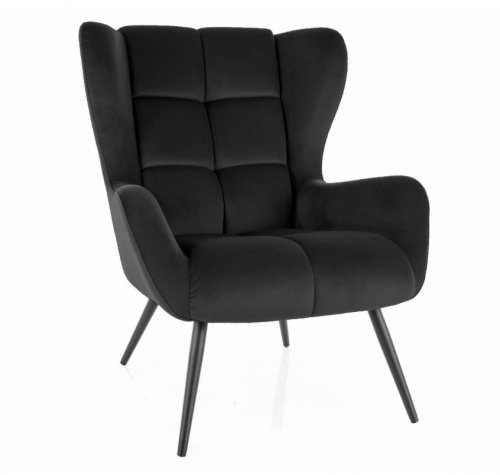Крісло Louis Velvet Signal чорний LOUISVCC