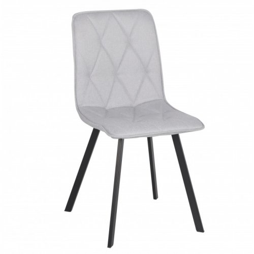 Стілець кухонний COREY TEX Чорний каркас/Кремовий тканина