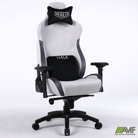 Крісло геймерське VR Racer Textile Halk сірий/чорний Код товару: 555291