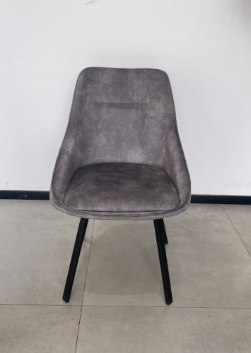 Френк стілець металевий колір  сірий з функцією обертання 360°
розмір 630*540*830