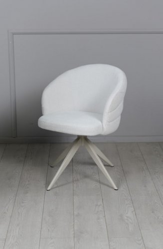 Крісло  Денс колір молочний, ноги крем
розмір    490*595*795   см