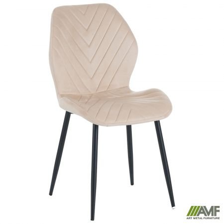 Стілець Daisy чорний/ вельвет бежевий Код товару: 555424