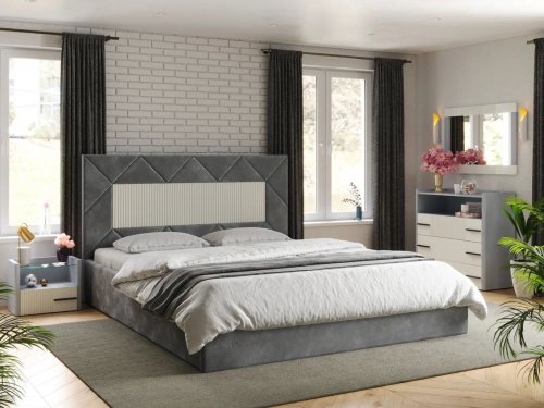 Двоспальне ліжко Модерн 160х200см з підйомним механізмом