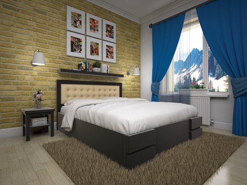 ТИС Кармен з підйомним механізмом  160х200 см бук
розмір 177х211х100 см
матеріал дерево