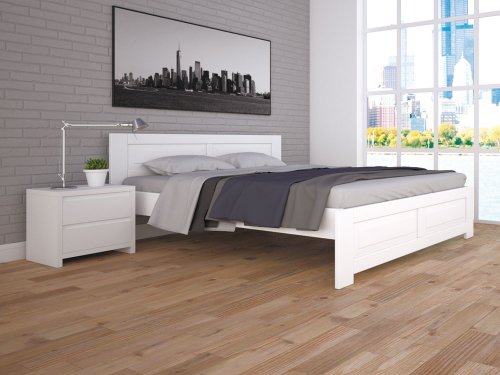 Двоспальне ліжко ЛК-8 ТИС матеріал бук розмір 160х200