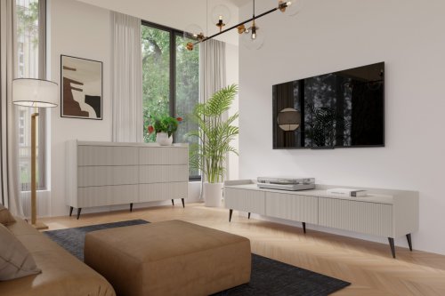 ADEMO Комод широкий з ящиками REG 3 колрі кашемір
розмір 150/92/41 cm