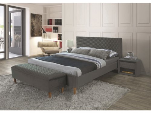 Двоспальне ліжко Signal Azurro Velvet 140x200 серый (AZURROV160SZD)
розмір 140х200
колір сірий