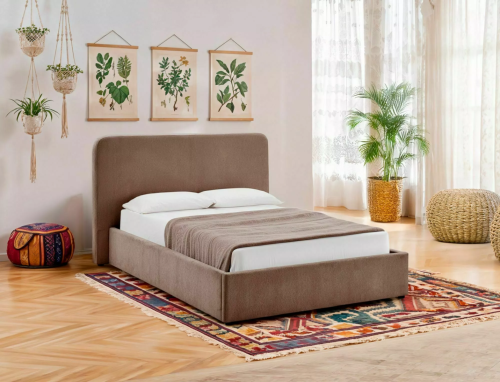 Lumia 140 Raven  Ліжко з підйомним механізмом колір бежевий код LUMIARA140CBE30