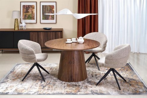 FARGO Стіл круглий розкладний halmar
розмір  120-210/120/77 cm