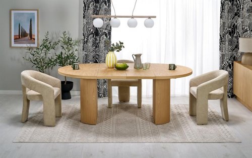 Стіл обідній розсувний GARIBALDI HALMAR натуральний