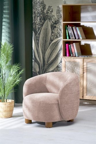 Крісло HALMAR BAKER бежевий, тканина RAVEN 30