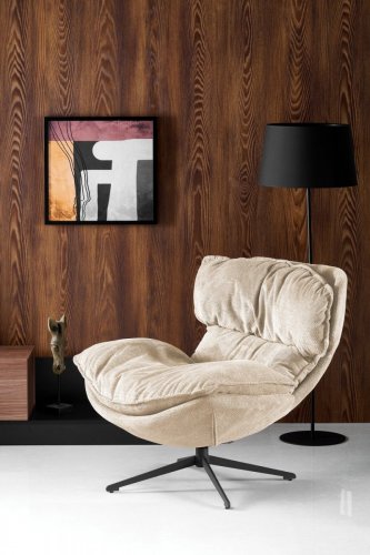 Крісло поворотне ROGER HALMAR бежевий
