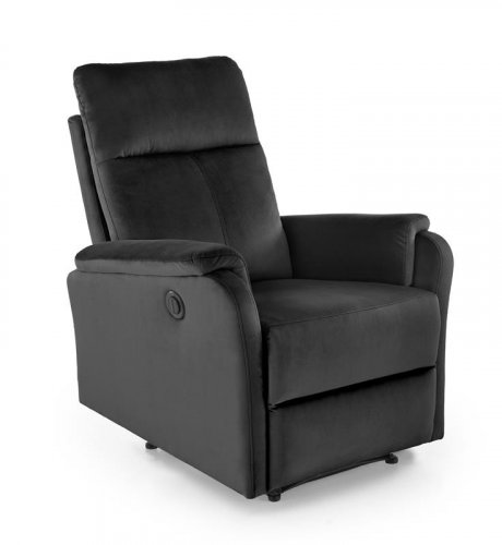 Крісло-реклайнер з функцією масажу SEMIR 2 HALMAR чорний