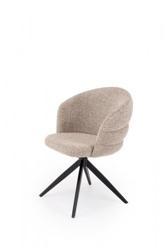 Крісло поворотне K604 HALMAR темний беж