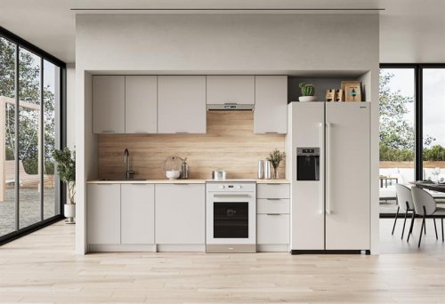 Кухонний гарнітур HALMAR BARCELONA 240см корпус: кашемір, фасади: кашемір