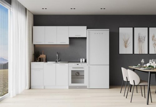 Кухонний гарнітур HALMAR CORONA 180см корпус: білий, фасади: білі