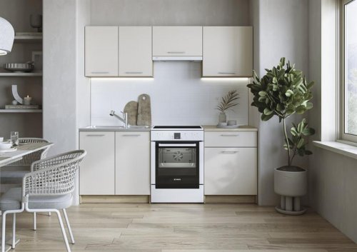 Кухонний гарнітур HALMAR MARIJA 200см корпус: дуб кремона, фасади: кашемір