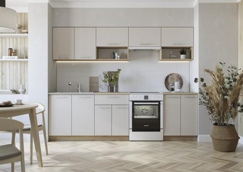 Кухонний гарнітур HALMAR VIOLA 260см корпус: дуб кремона, фасади: кашемір