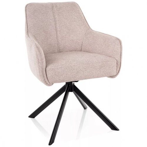 Поворотне крісло Signal NOTTI LEO Світло-бежевий (J. BEŻ 23) / Чорний