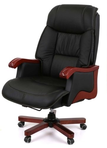 Крісло АКЛАС Галахад EX RL (Шкіра LC-A Black/PU Black) Код: 00142835