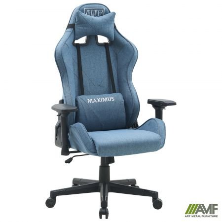Крісло VR Racer Textile Maximus тканина синя/чорний Код товару: 555431