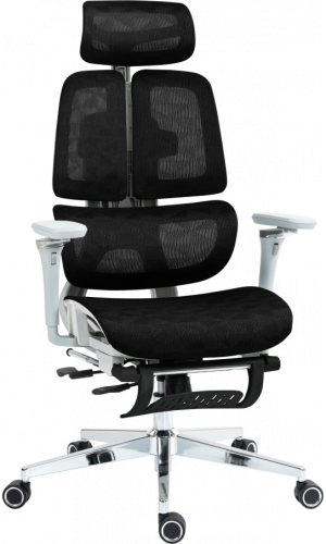 Офісне крісло GT Racer B-2450 White/Black Офісне крісло GT Racer B-2450 White/Black