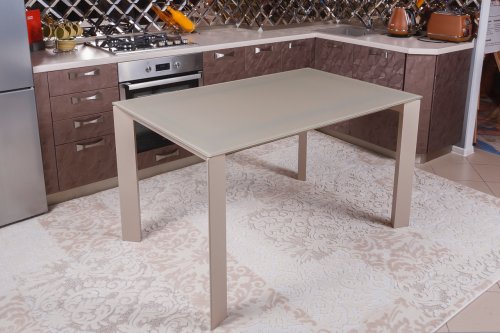 BRISTOL S Стіл обідній
Ширина 100-150х74х75 см
Висота 75 см
колір графить, мокко й капучинно
матеріал стекло мат