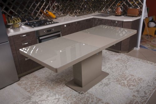 MANHATTAN   Стол обеденный
размер 140-183х80х76 см
цвет белый, мокка, капучино
материал МДФ глянцевый