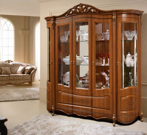 АЛЛЕГРО Витрина 5-дверная
размер  2363*508*2370
материал МДФ
цвет орех