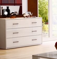 Спальня Рому RM-63-WB Комод, розмір: 1.20x0.46x0.80 м.