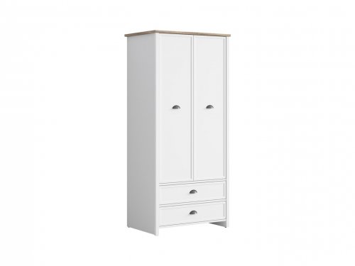 CANNET Шкаф SZF2D2S
размер 90х196х60 см
цвет белый\ дуб