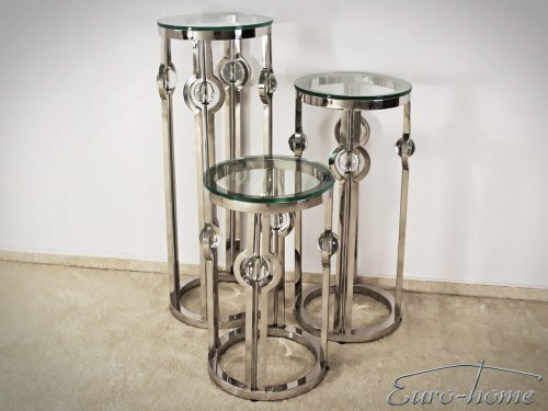 Y14 Підставка під квіти
розмір 36х36х84 см
матеріал стекло й метав срібло